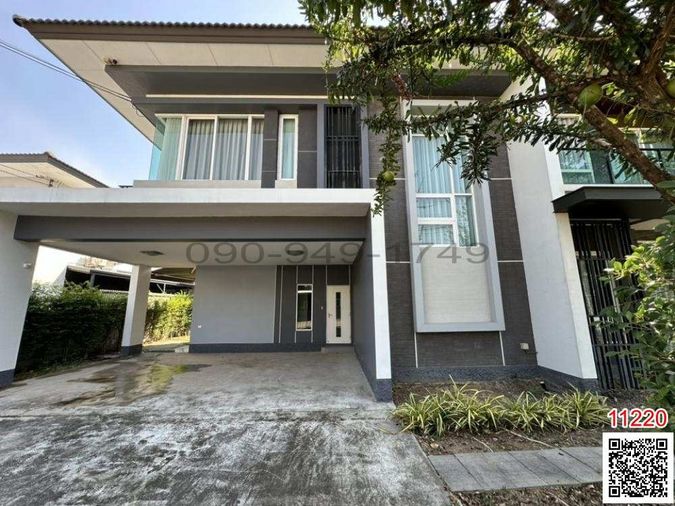 For rent: 2-storey detached house, Wararom Premium Village, Watcharapol - Chatuchak, corner house