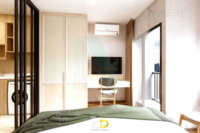 Condos for rent : 🔺 For Rent Condo LIFE RAMA 4-ASOKE Building 1, Floor 16,Studio, Room size 27.00 sqm