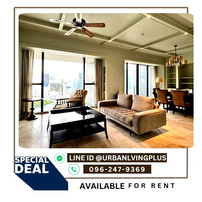 Condos for rent Assumption Convent Silom School : ( U20231222100 ) Tel/Line 096-2479369 , RARE ITEM !! For Rent The Met Sathorn Condo, 3 bedrooms, 4 bathrooms + 1 maidroom🧹 197 Sq.M. High floor💥💥