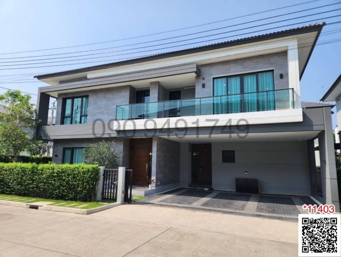 For rent: 2-storey detached house, The City Bangna, corner house, next to Mega Bangna