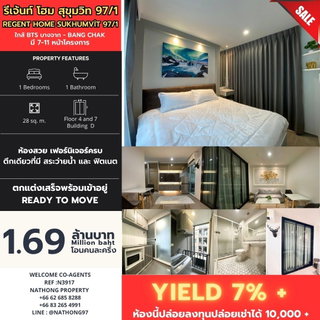 🔥For Sale! Fully Renovated Condo at Regent Home Sukhumvit 97/1 | Near BTS Bang Chak | Fully Furnished | Ref: N3917 | Line: @nathong97