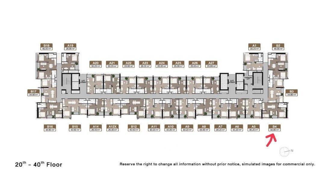 รูป คอนโด 2-ห้องนอน ที่ นิว ดิสทริค อาร์9 ใกล้ MRT พระราม 9 (ID 2060901) - รูปที่ 8/8