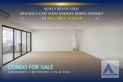 🔼🔽 AccomA 📩 Spacious corner unit with modern white finishes and green-tile bathrooms (AA43454)
