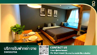 Condos for sale 700 Year Sports Arena Chiang Mai : For sale: Mobius Condo, 3rd floor. The unit features a well-separated layout and comes fully furnished, ready to move in.  - SW002704