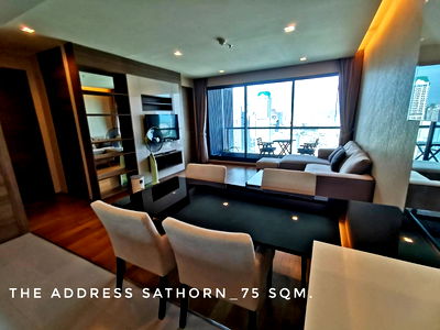 เช่าคอนโด BTS เซนต์หลุยส์ : For RENT-corner unit 2 bedrooms at The Address Sathorn only 200 meters to BTS St.Louis 
