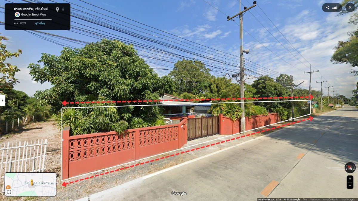 รูป ขายที่ดินพร้อมสิ่งปลูกสร้าง 6-1-14 ไร่ หมู่ 4 ต.บวกค้าง อ.สันกำแพง จ.เชียงใหม่ - รูปที่ 2/2