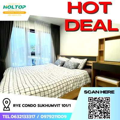 คอนโดให้เช่า : #R5087 ให้เช่าคอนโด RYE Condo Sukhumvit 101/1