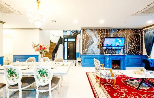 รูป รร.นานาชาติแอสคอต 800 ม พระราม 9 กรุงเทพกรีฑาตัดใหม่ ให้เช่าบ้าน 4นอน มุมหรูหรา 2ชั้น . นันทวัน 1110ตร.วา. 310ตร.ม. 5 น้ำ กลิ่นอายฝรั่งเศส - รูปที่ 7/8
