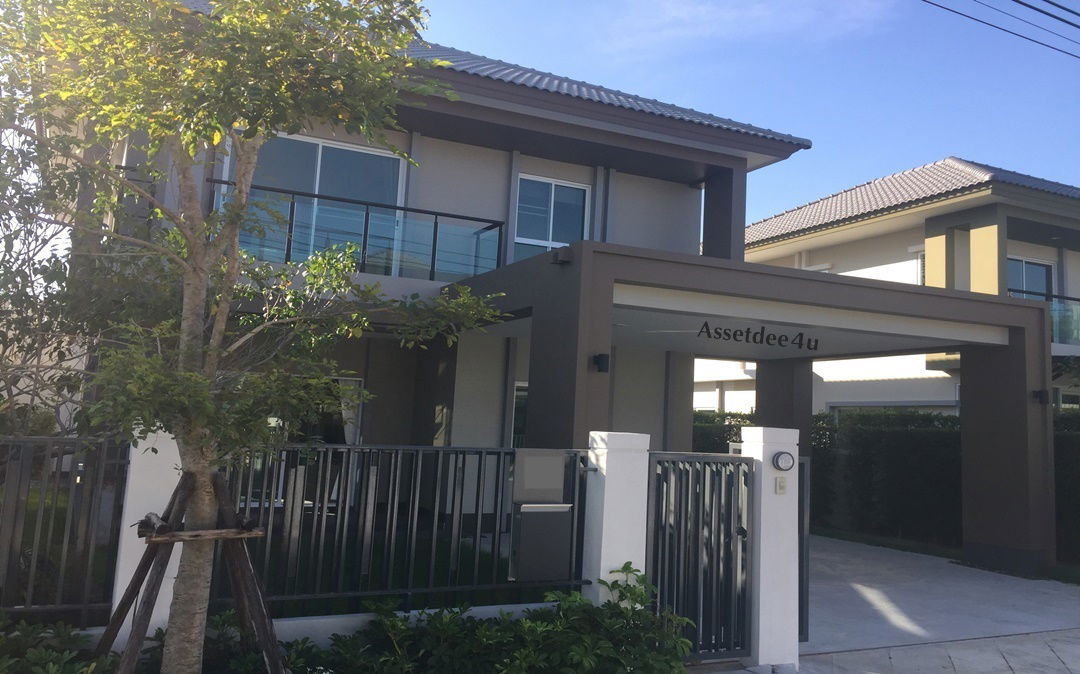 รูป AH581 ให้เช่าบ้านเดี่ยว ชวนชื่น แกรนด์ ราชพฤกษ์ พระราม5 บ้าน 4 ห้องนอน บ้านสวยพร้อมอยู่ - รูปที่ 1/8