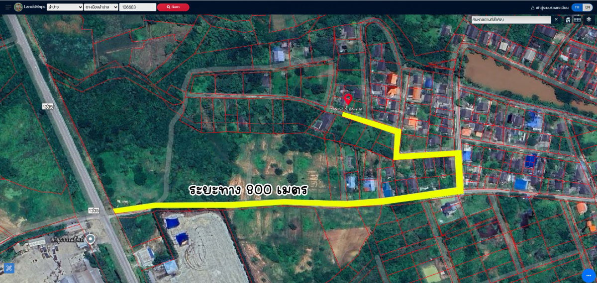 รูป ขายที่ดินว่างเปล่า 53 ตร.วา ต.บ้านเสด็จ อ.เมืองลำปาง - รูปที่ 9/9