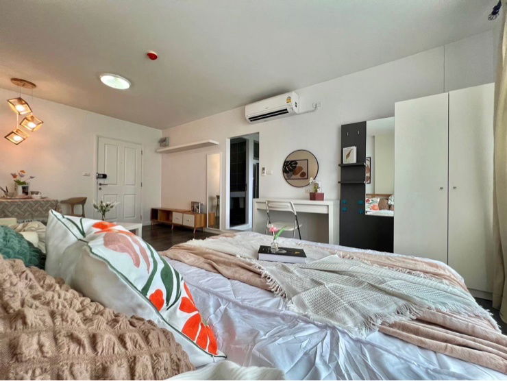 รูป ✅✅ห้องมาใหม่ตกแต่งพร้อมเข้าอยู่ dcondo abac สัญญา2✅ปี 8500 บาท - รูปที่ 4/8