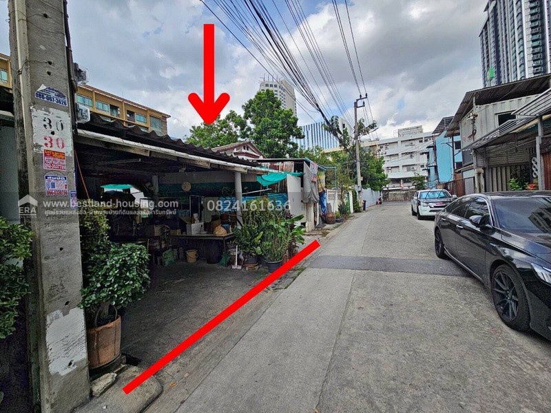รูป ขายที่ดินเปล่า ถนนรัชดา ระหว่าง ซอย 13-15 เนื้อที่ 69 ตร.วา หน้ากว้างลึกประมาณ 14x20 เมตร เข้าซอย 100 เมตร - รูปที่ 9/9