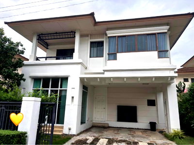 Houses for rent : Detached house for rent, Setthasiri Bangna - Wongwaen (Km.7), behind Mega Bangna, only 200 meters, near IKEA / only 55,000 baht/month.