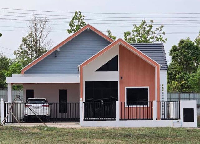 รูป ปตท.หนองคาย-EV 1.68 กม. หนองกอมเกาะ ให้เช่า บ้านหรูขนาดย่อม 2นอน 1น้ำ ม.ขอนแก่น หนองคาย 1.2 กม. 27ตรว. 100ตรม แอร์3 ตัว - รูปที่ 1/8