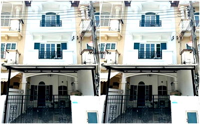 เช่าทาวน์โฮม ถนนแจ้งวัฒนะ : AT599 โฮมออฟฟิศ ให้เช่าทาวน์โฮม 3.5 ชั้น สรานนท์ ปากเกร็ด เลี้ยงสัตว์ได้ ทำสำนักงานได้
