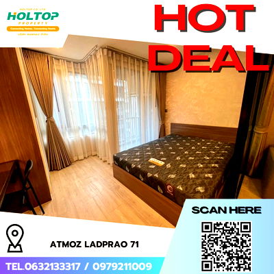 Condos for rent Lat Phrao : #R5162  Condo for rent Atmoz Ladprao 71