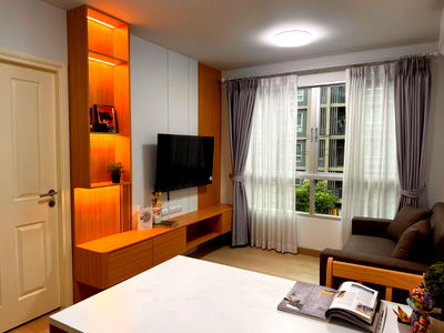 Condos for sale 700 Year Sports Arena Chiang Mai : SANSIRI  D Condo Nim, Building A, 3rd floor, newly renovated, all MUJI style