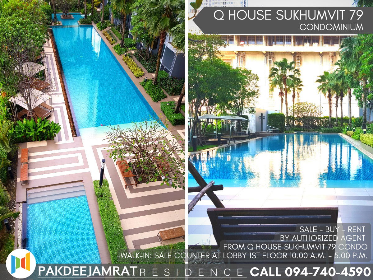 picture Rent Q House Sukhumvit 79 1 bedroom 1 bathroom size 30 sq.m. 16,000 baht / month - 8/11