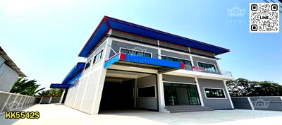 โรงงาน นิคมสมุทรสาคร : โรงงาน 250 ตร.ว. เพียง 10.5 ล้าน พื้นใต้หลังคา 567 ตร.ม. พื้นโรงงานรับโหลด 3 ตัน พร้อมออฟฟิศ 2 ชั้น ฟรี!หม้อแปลง 100 KVA 