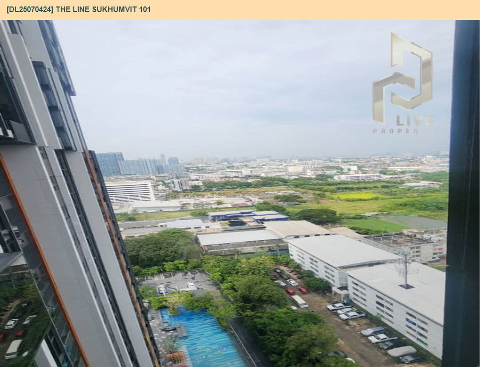 รูป DL25070424 ให้เช่าคอนโด เดอะ ไลน์ สุขุมวิท 101 (THE LINE Sukhumvit 101) ใกล้ BTS ปุณณวิธี พร้อมเข้าอยู่ โทรด่วน 0638692663 LineID @534wlwof - รูปที่ 8/9