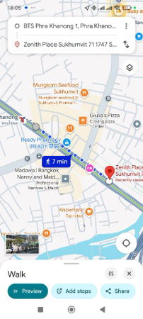 picture For Rent – Zenith Place @ Sukhumvit 📍Only 450m. to BTS Phra Khanong | 1 Bed | 35 sq.m | 5th Floor - 10/10