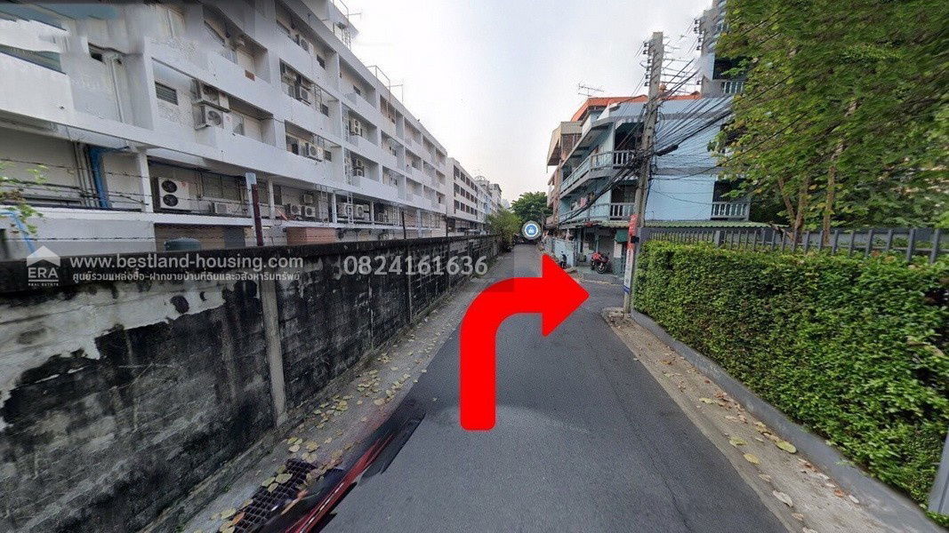 รูป ขายที่ดินเปล่า ถนนรัชดา ระหว่าง ซอย 13-15 เนื้อที่ 69 ตร.วา หน้ากว้างลึกประมาณ 14x20 เมตร เข้าซอย 100 เมตร - รูปที่ 7/9