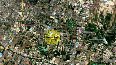 ที่ดิน บางพลี สมุทรปราการ : ขายที่ดินเปล่า ติดถนน บางนา-ตราด ตรงข้ามอิเกียบางนา !