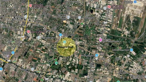 ขายที่ดินเปล่า ติดถนน บางนา-ตราด ตรงข้ามอิเกียบางนา !