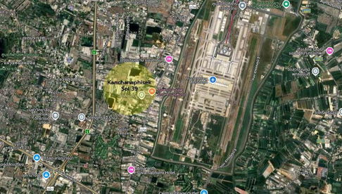 ด่วนขายที่ดินเปล่า ซอยกาญจนาภิเษก 39 ใกล้สนามบินสุวรรณภูมิ !