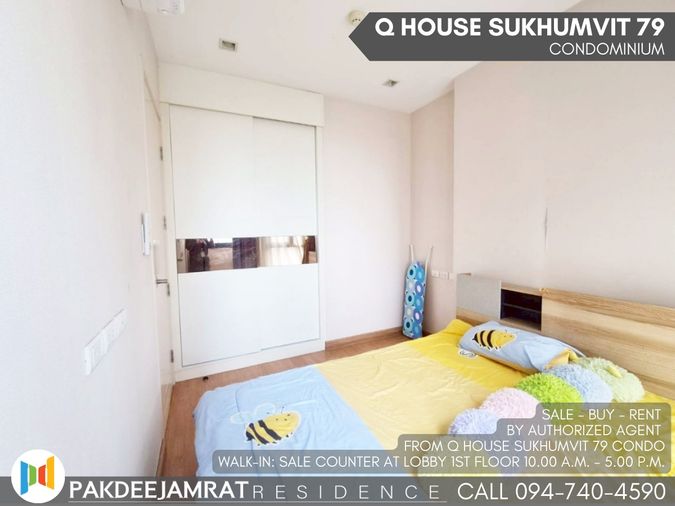 Rent Q House Sukhumvit 79 1 bedroom 1 bathroom size 30 sq.m. 15,000 baht / month
