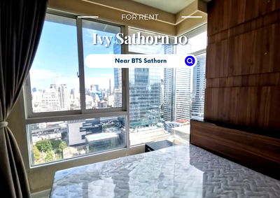 เช่าคอนโด BTS เซนต์หลุยส์ : Ivy Sathorn 10 | ราคา 23,000 บาท | ห้องสวย ห้องใหม่ เฟอร์นิเจอร์ครบ พร้อมเข้าอยู่