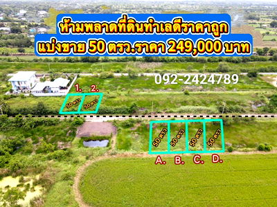ที่ดิน วิทยาลัยเทคนิคธัญบุรี : 💥ที่ดินเงินสดราคาถูกคลอง 12 อ.หนองเสือ ปทุมธานี💥