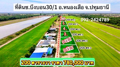 Land for sale Nong Sua Pathumthani : ⭐️ Land for Sale – Khlong 8, Nong Suea, Pathum Thani ⭐️