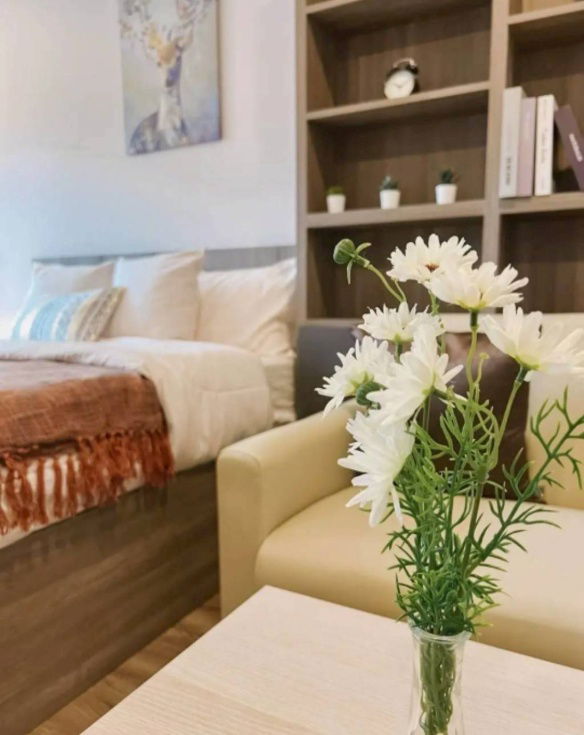 รูป ให้เช่า ซัน ซิตี้ MRTแยกไฟฉาย (Sun City) ห้องวิวสระ เครื่องใช้ไฟฟ้าครบ 【Line: Yosita828】 - รูปที่ 2/7