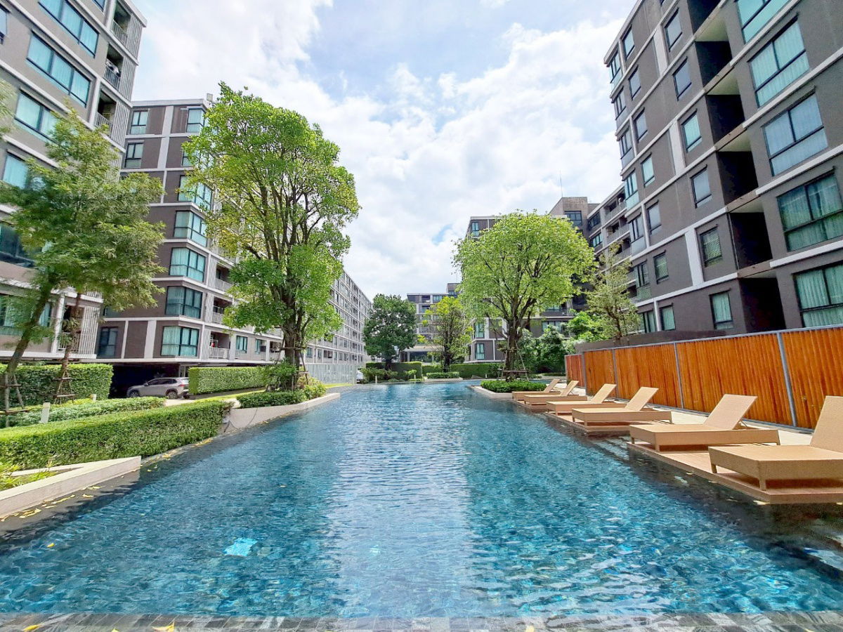 picture Condo for sale atmoz Lat Phrao 71, Nakniwat Road, resort-style condo, near community mall, 1 bedroom, fully furnished, with furniture - 15/18
