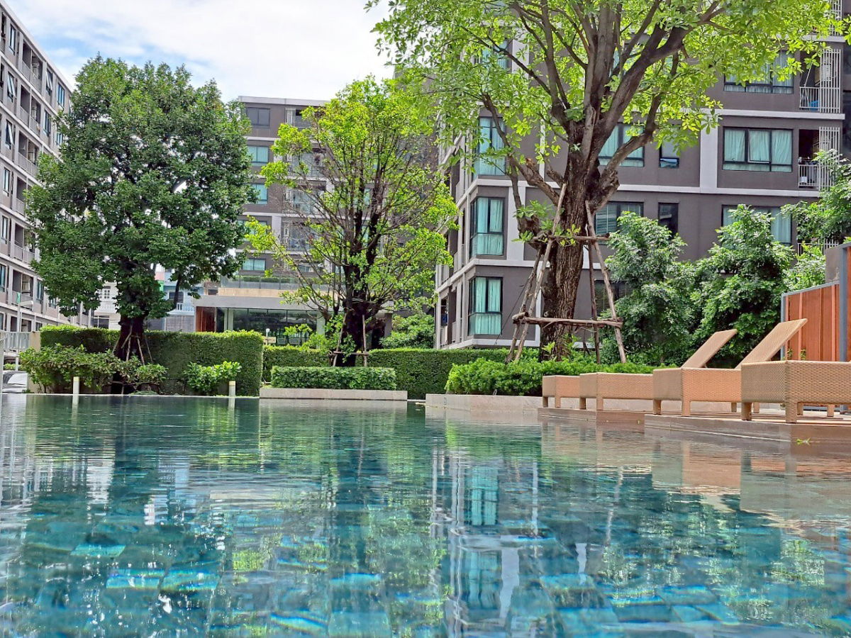 picture Condo for sale atmoz Lat Phrao 71, Nakniwat Road, resort-style condo, near community mall, 1 bedroom, fully furnished, with furniture - 18/18