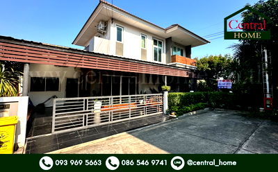 บ้านเดี่ยว นนทบุรี : บ้านเดี่ยว สิริกานต์ 3 หลังริม แปลงใหญ่ ถูกสุดในโครงการ