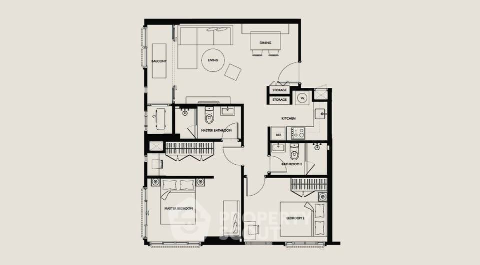 picture 2-BR Condo at Maestro 01 Sathorn - Yenakat near MRT Khlong Toei (ID 2129953) - 10/10