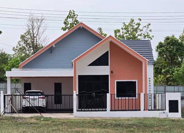 รูป หนองกอมเกาะ ปตท.หนองคาย-EV 1.68 กม. ให้เช่า บ้านหรูขนาดย่อม 2นอน 1น้ำ ม.ขอนแก่น หนองคาย 1.2 กม. 27ตรว. 100ตรม แอร์3 ตัว - รูปที่ 1/8