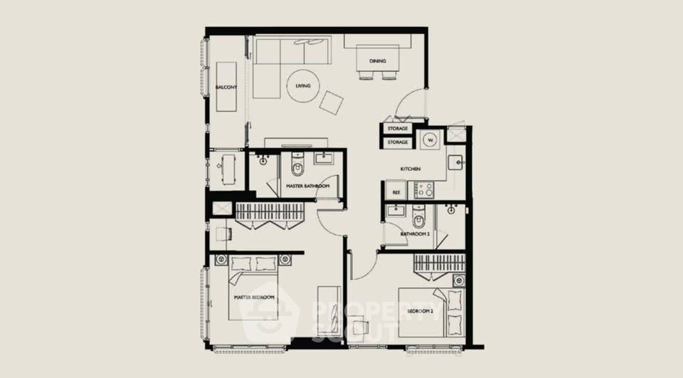picture 2-BR Condo at Maestro 01 Sathorn - Yenakat near MRT Khlong Toei (ID 2132129) - 16/16