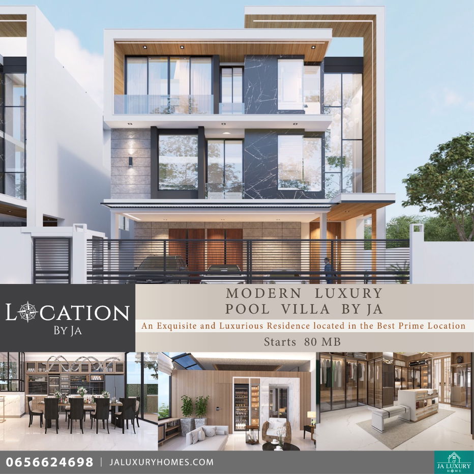 รูป Modern Luxury Pool Villa สุดหรูหราในทำเลทองที่ดีที่สุด พื้นที่กว่า 110 ตารางวา พร้อมพื้นที่ใช้สอยที่ใหญ่โตกว่า 800 ตารางเมตร  - รูปที่ 1/25
