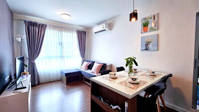 Condos for rent 700 Year Sports Arena Chiang Mai : For Rent – D Condo Nim Chiang Mai 🧡 Pool View | Spacious 37 sq.m. | Fully Furnished