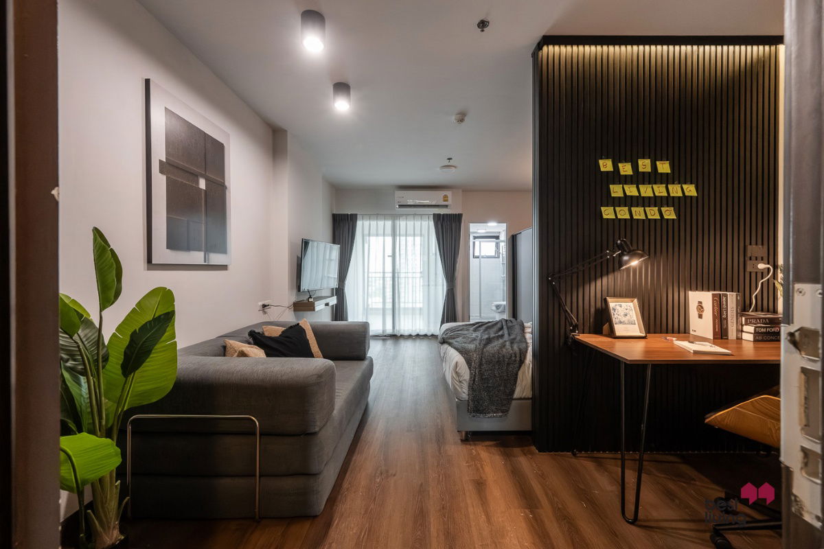 picture 🏢 Stylish unit with closed kitchen & private workspace at Supalai Loft Chaengwattana - 2/5
