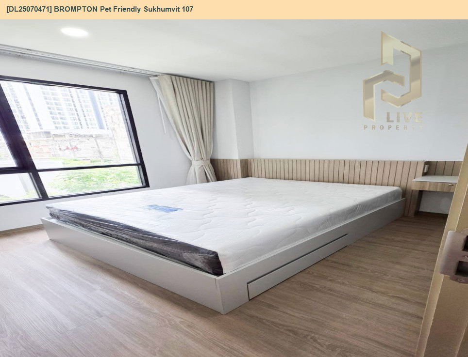 รูป DL25070471 ให้เช่าคอนโด บรอมตัน เพ็ท เฟรนด์ลี่ สุขุมวิท 107 (BROMPTON Pet Friendly Sukhumvit 107) ใกล้ BTS แบริ่ง พร้อมเข้าอยู่ โทรด่วน 0638692663 LineID @534wlwof - รูปที่ 3/15