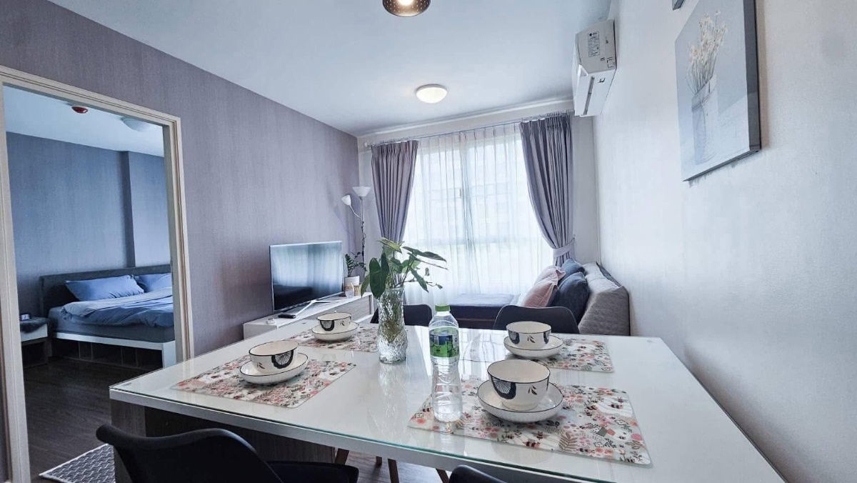 รูป 🎯 ปล่อยเช่า D Condo Nim | วิวสระน้ำ สวยสุดในโครงการ 🧡 ห้องใหญ่ ขนาด 37 ตรม. ชั้น 4 พร้อมเฟอร์ครบ อยู่ได้ทันที - รูปที่ 3/10