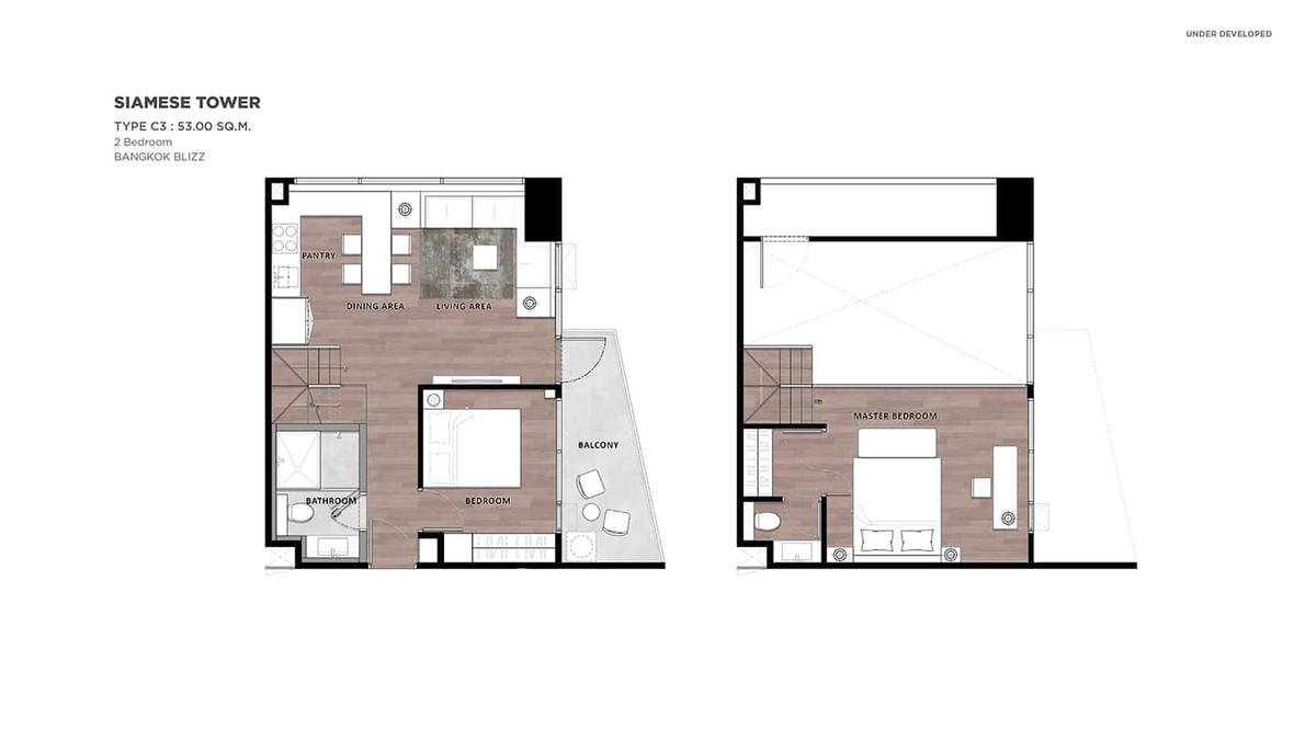 picture 2-BR Condo at Landmark @MRTA Station in Bang Kapi (ID 1275334) - 5/18