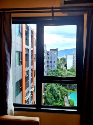Condos for rent 700 Year Sports Arena Chiang Mai : ✨ For Rent: Escent Ville Chiang Mai – Pool View, 8th Floor