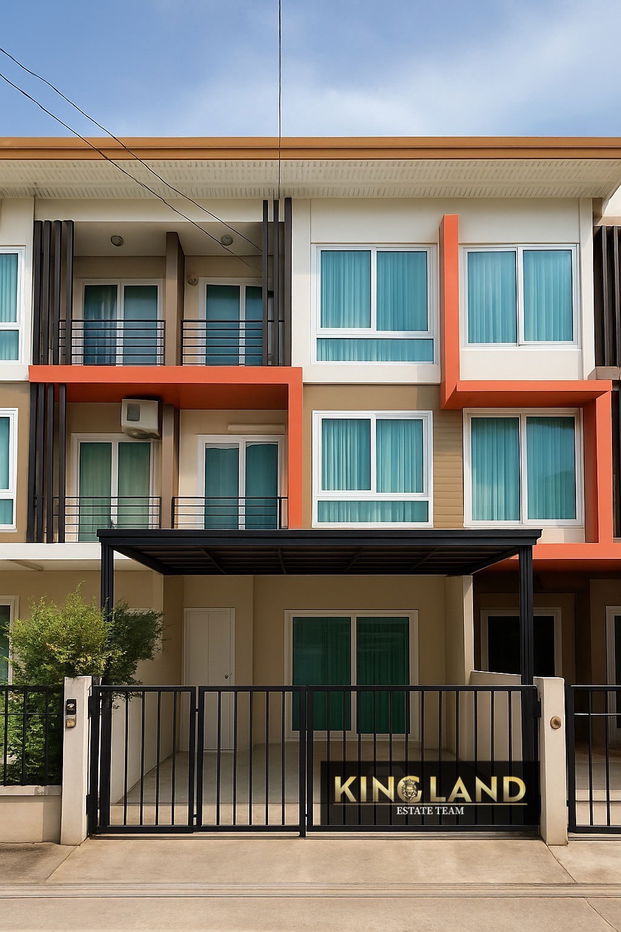 รูป 🏡 ขายทาวน์โฮม 3 ชั้น พร้อมอยู่ ทำเลดี เดินทางสะดวก ใกล้ทางด่วน @The Trust Townhome เกษตร-นวมินทร์-นวลจันทร์ - รูปที่ 1/20