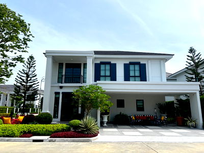 บ้านเดี่ยว ถนนวัชรพล : ขายบ้านตัวอย่าง ตกแต่งพร้อมอยู่ แปลงมุมเป็นส่วนตัว ที่โครงการ เศรษฐสิริวัชรพล เทพรักษ์
