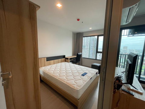 ⭐🌷 FOR RENT>> Life Ladprao 😊 ติด BTS ห้าแยกลาดพร้าว เฟอร์นิเจอร์พร้อมเครื่องใช้ไฟฟ้า ตึก B ชั้น 24 ห้องกว้าง  #PPH-SCH059